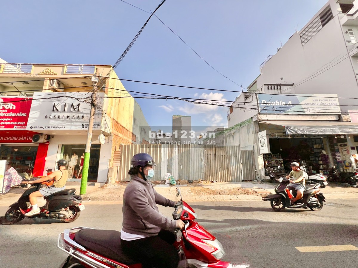 Cho thuê gấp lô đất mặt tiền Đường Số 37 Tân Quy Quận 7