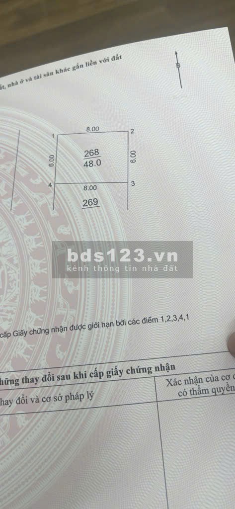 Đất sổ đỏ 48m2 Chợ Kim Xuân Nộn,
