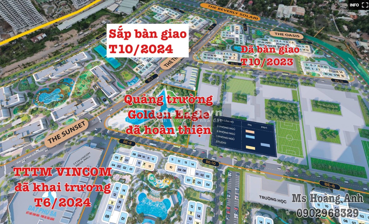 HÀNG HOT THE BEVERLY SOLARI. Căn hộ ngay Vincom Mega Mall - Đơn giá chỉ 40tr/m2