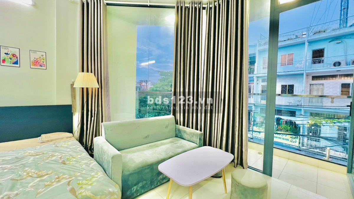 Cao cấp Bình Thạnh - Căn hộ 1 Phòng ngủ Ban công, Nội thất đẹp tại Ngô Đức Kế - gần Nơ Trang Long