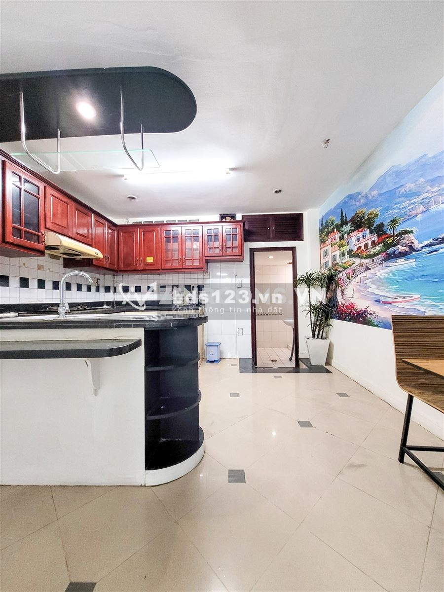 Căn hộ 1 phòng ngủ siêu rộng bếp riêng biệt gần ĐH Kinh Tế Tài Chính full nội thất