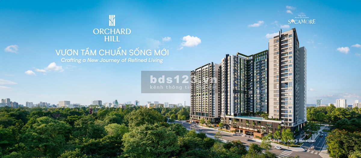 CapitaLand GĐ1 Booking 100tr/căn Orchard Hill Bình Dương. Giá chỉ 48tr/m2,1PN full nội thất cao cấp