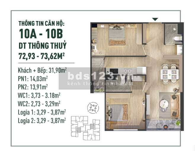 *Mở Bán Đợt 1 dự án The FIBONAN, HTLS 0%/24th, CK 7%,quà tặng 80tr.