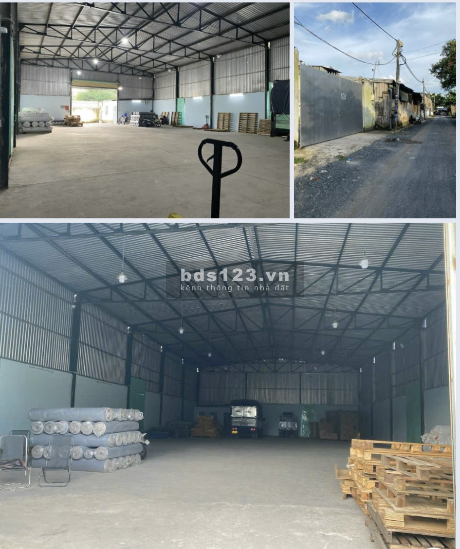 Kho xưởng cho thuê 700m2, 1200m2 gần ngã tư Bà Điểm