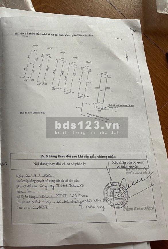 TL18 Bán khách sạn mặt tiền đường Mê Linh gần biển và chợ Xóm Mới