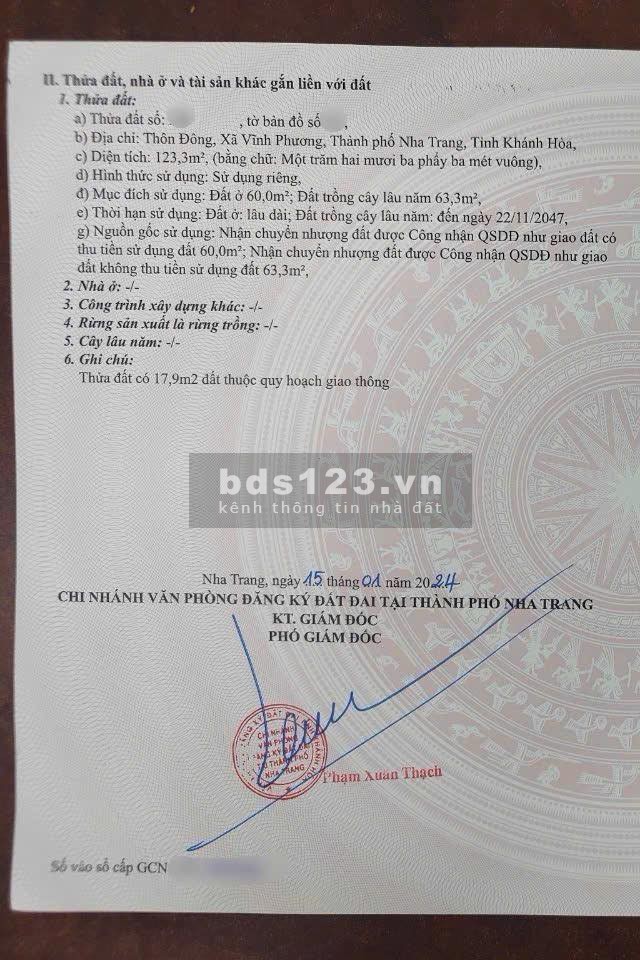 VPU42 Bán nhà cấp 4 góc 2 mặt hẻm thôn Đông Vĩnh Phương cách TTTP Nha Trang 15p đi xe