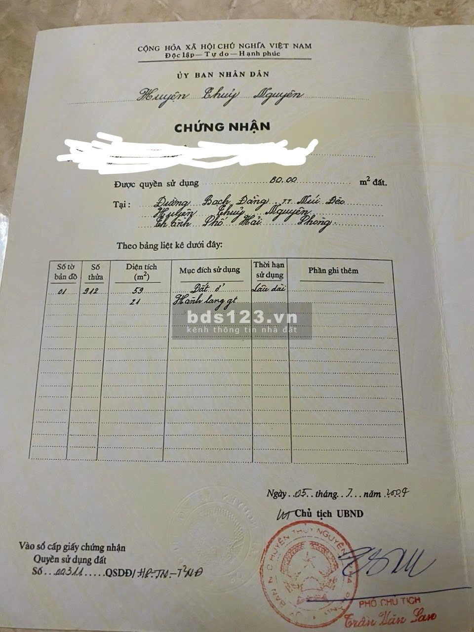 Chính Chủ cần bán căn nhà mặt Phố Trần Hưng Đạo (359C), Thuỷ Nguyên, Hải Phòng. 8.5 tỷ