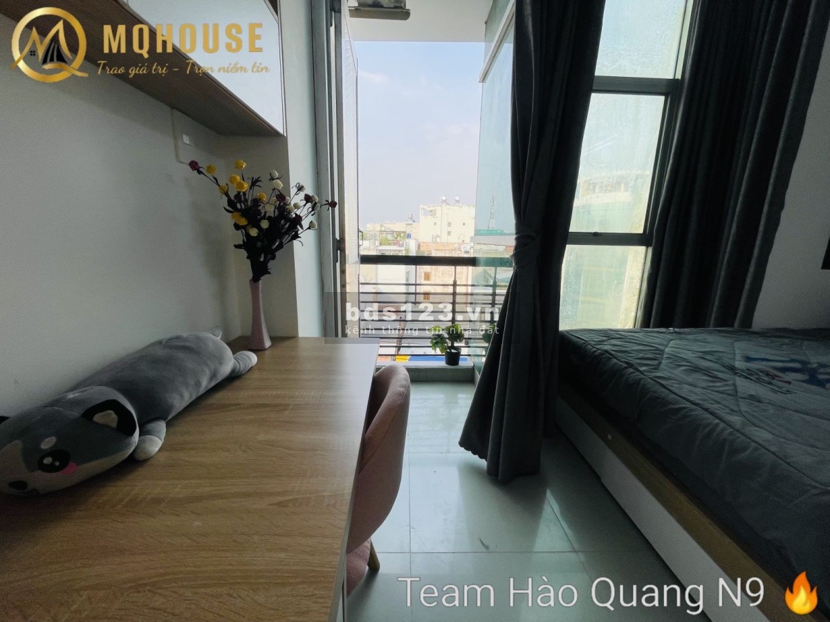 Căn hộ siêu đẹp, Ban công cửa sổ tại CMT8, Quận 10 - Full nội thất