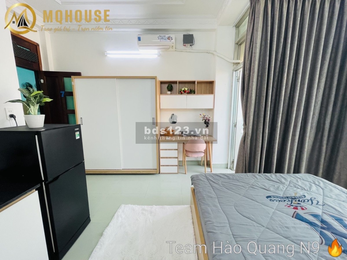Căn hộ siêu đẹp, Ban công cửa sổ tại CMT8, Quận 10 - Full nội thất