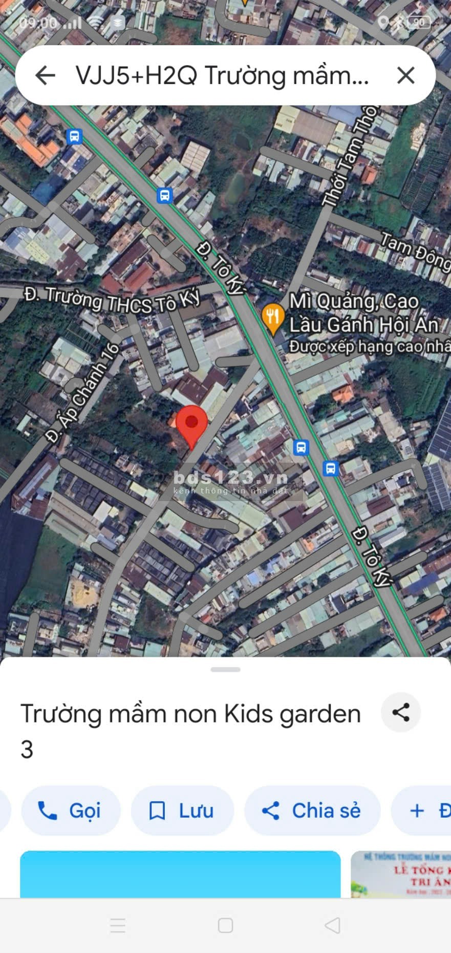Mặt tiền Tân Xuân 2 DT 1913 full thổ cư giá 70 tỷ