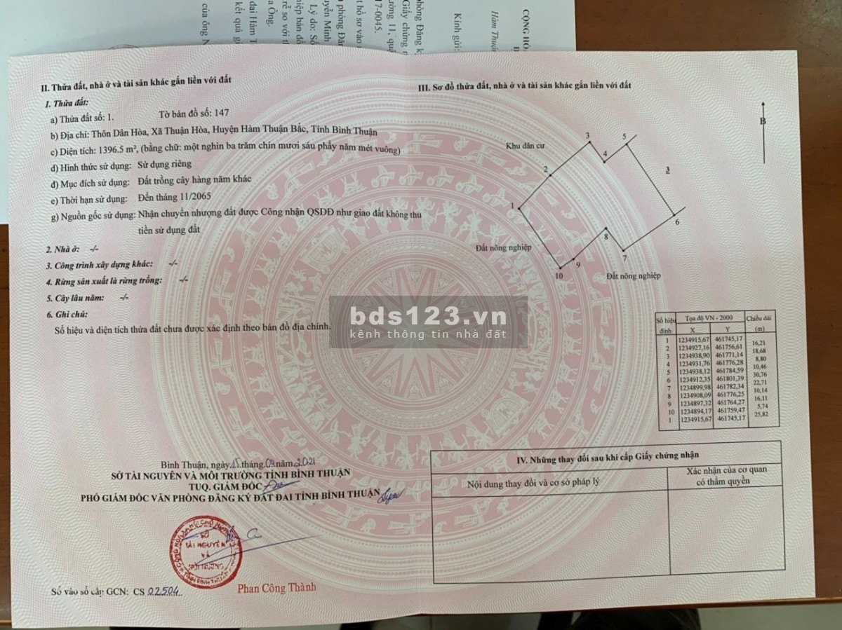 BÁN ĐẤT THỔ CƯ MẶT TIỀN QUỐC LỘ 28 (PHAN THIẾT - ĐÀ LẠT)