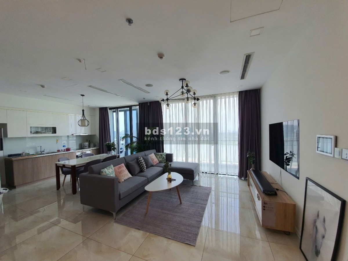 CHO THUÊ 3PN VINHOMES GOLDEN RIVER (BASON), GIÁ THẬT 48TR, VIEW VÒNG CUNG ĐẸP NHẤT THÁP AQUA 2