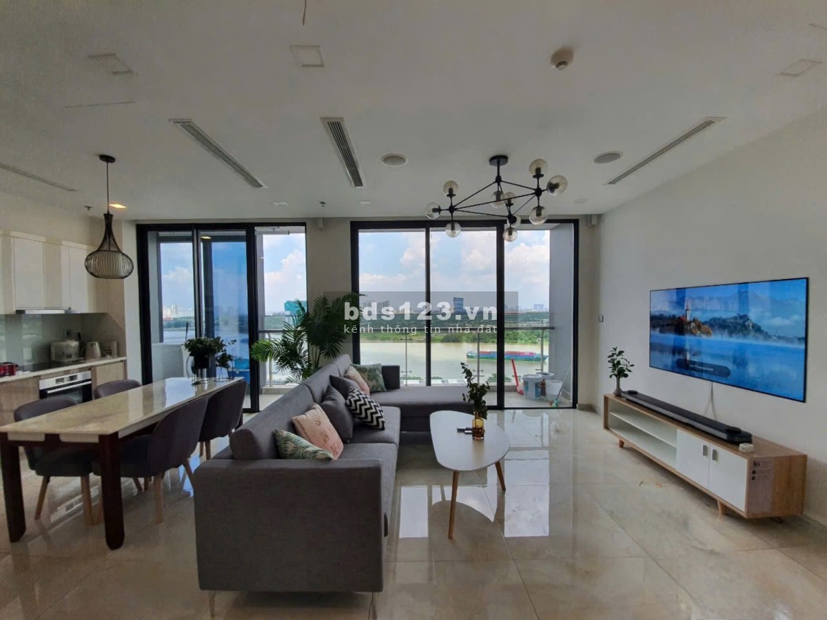 CHO THUÊ 3PN VINHOMES GOLDEN RIVER (BASON), GIÁ THẬT 48TR, VIEW VÒNG CUNG ĐẸP NHẤT THÁP AQUA 2