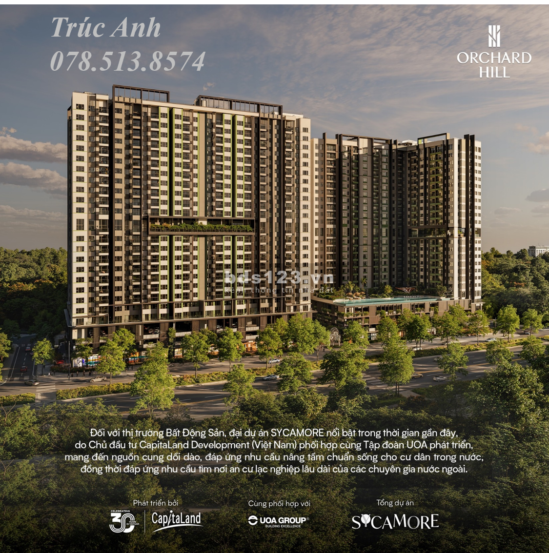 CHỈ 930TR SỞ HỮU CĂN HỘ 2PN ĐẲNG CẤP SYCAMORE CAPITALAND TẠI TT TPM BÌNH DƯƠNG