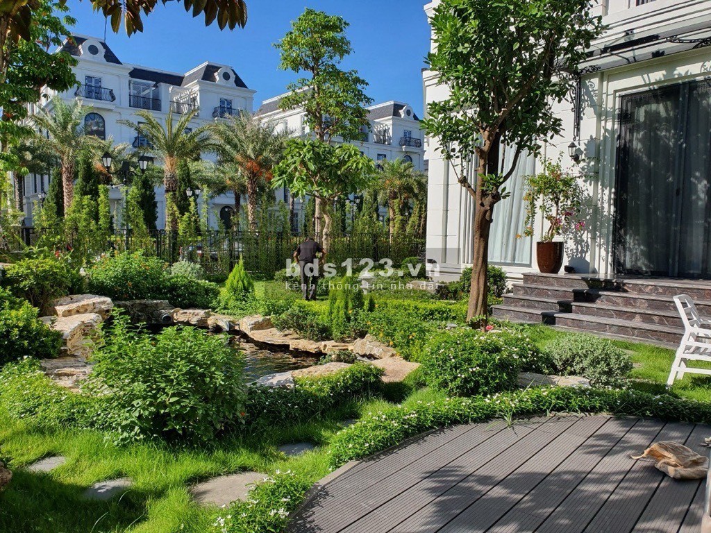 Biệt Thự Nhà Vườn Elegant Park Villa Thạch Bàn. 375M x 4T, Lô Góc, Đầu Hồi 3 Mặt Tiền. Giá 100 Tỷ