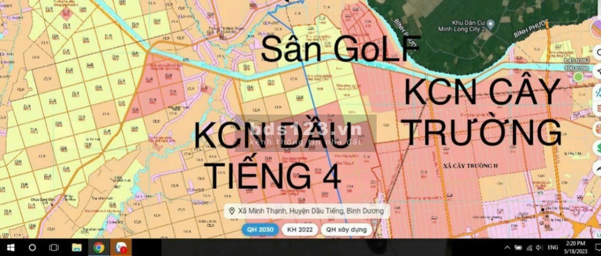 Đất CLN Chính Chủ giáp KCN tại Long Hòa, Dầu Tiếng, Bình Dương