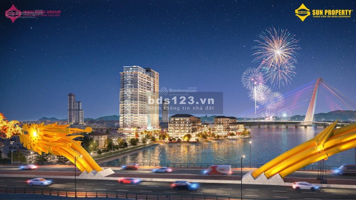 Căn hộ ven sông Hàn Sun Ponte, căn góc 3Br tầng 24 trực diện sông chiết khấu đến 16%