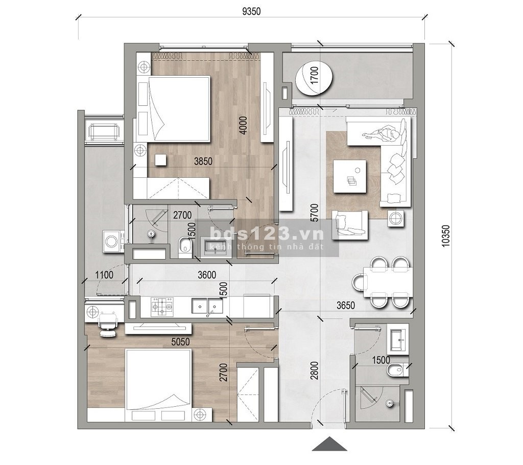 CHÍNH CHỦ CẦN BÁN CĂN HỘ TẦNG 9, 2 NGỦ DỰ ÁN Melody Residences 95m2