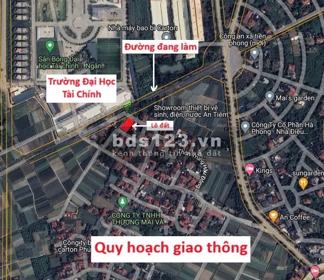 Chính chủ bán đất sau học viện tài chính giá 30tr/m2