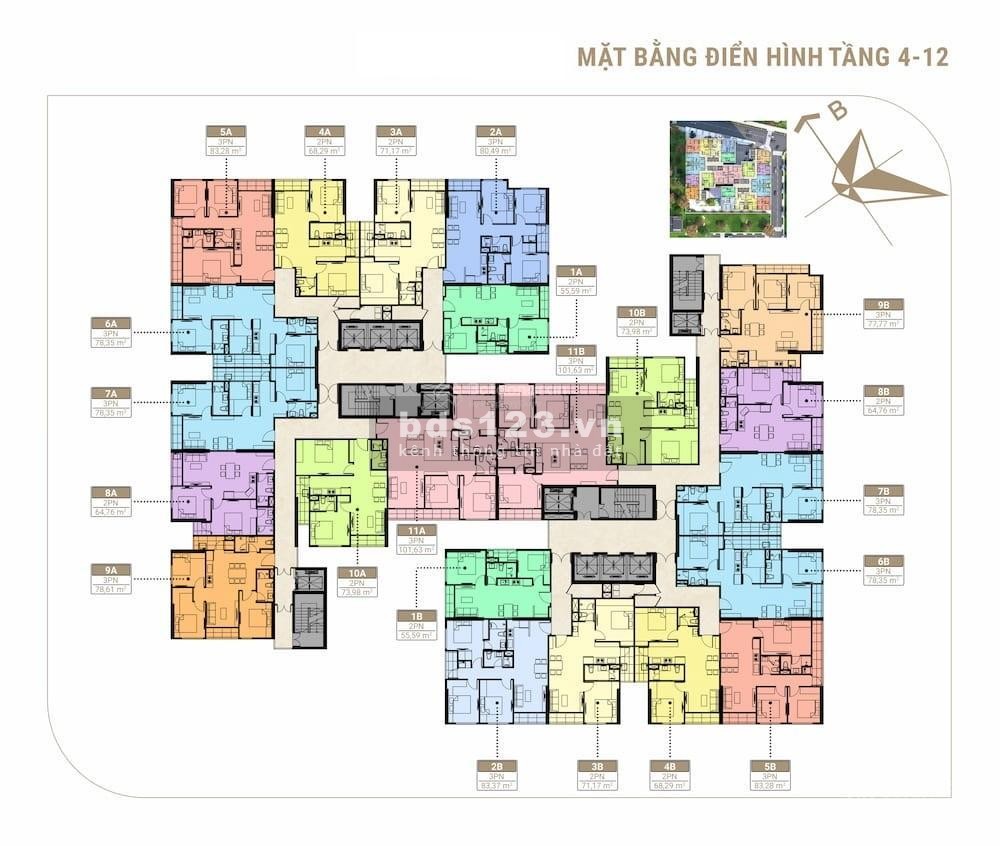 Sở hữu căn hộ 2PN 3PN giá sốc tòa The Fibonan KĐT Ecopark với chính sách ưu đãi CK7% quà tặng 100tr