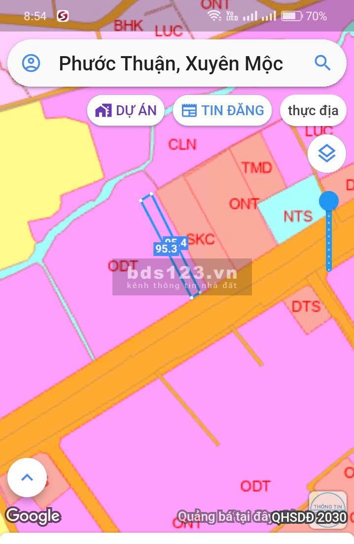 TÔI CHÍNH CHỦ CẦN BÁN NHANH MẢNH ĐẤT 1147M HUYỆN XUYÊN MỘC VT .