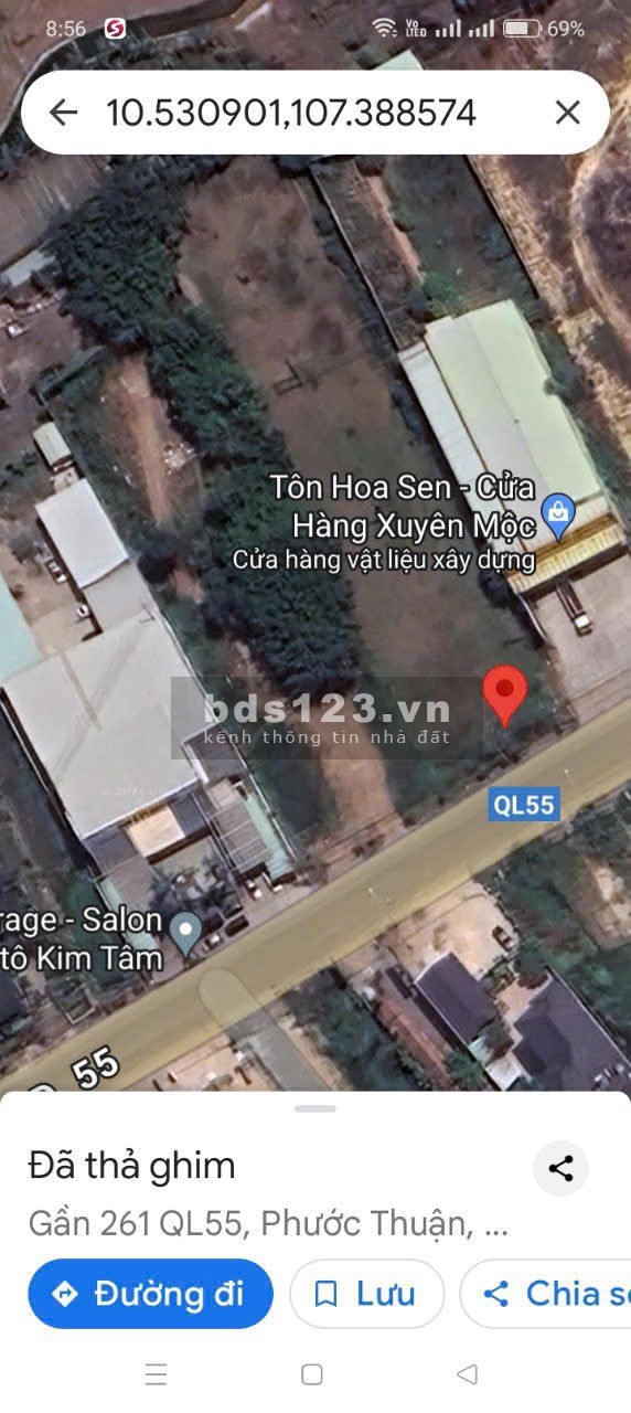 TÔI CHÍNH CHỦ CẦN BÁN NHANH MẢNH ĐẤT 1147M HUYỆN XUYÊN MỘC VT .
