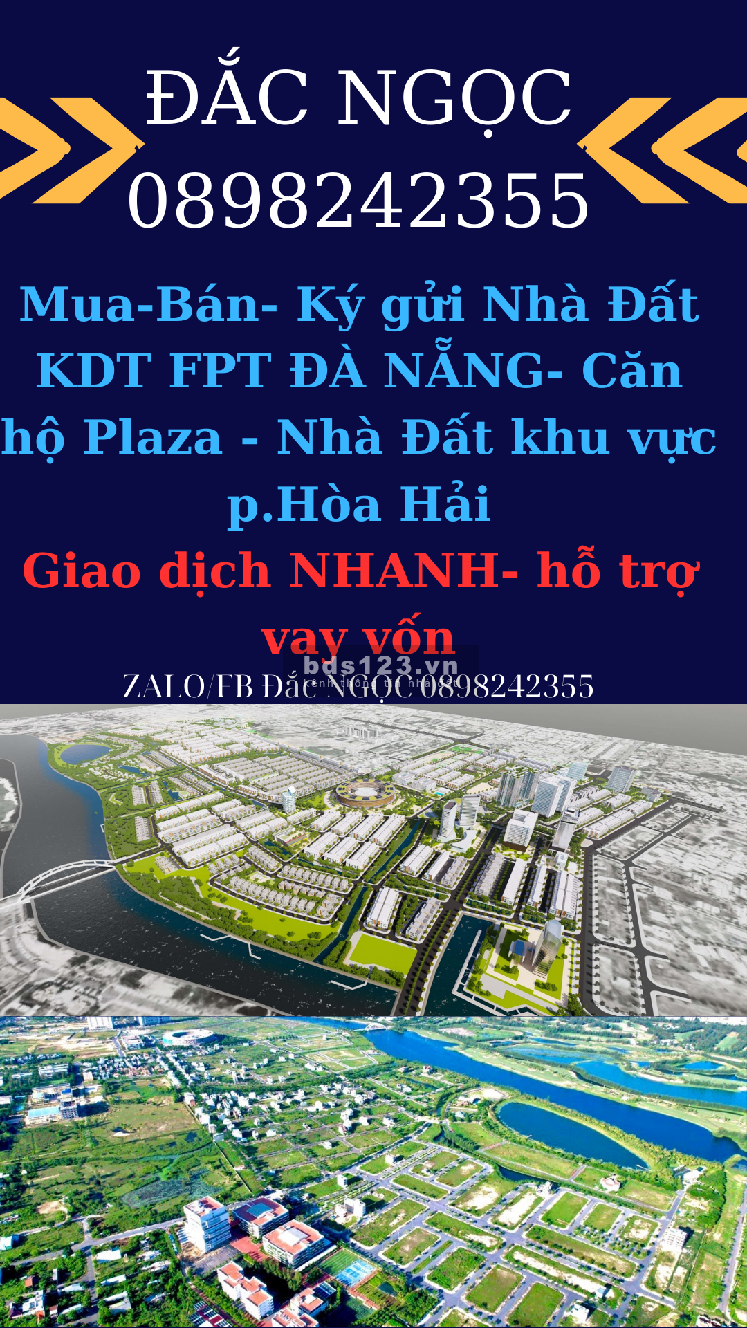 Bán đất nền thuộc dự án FPT Đằ Nẵng và FPT Plaza