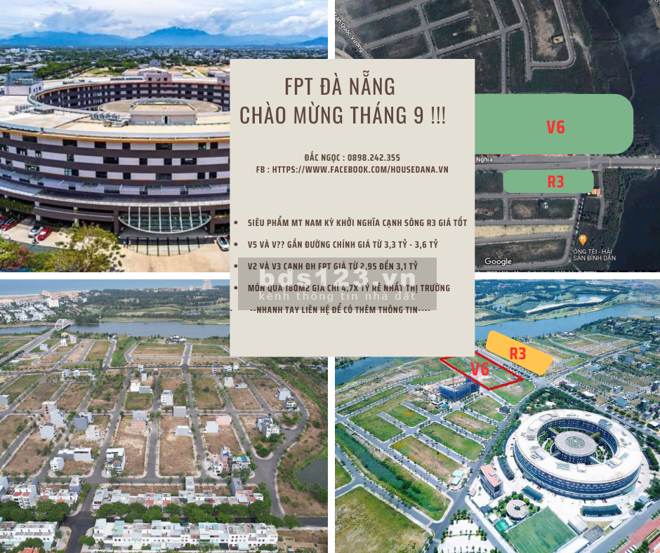 Bán đất nền thuộc dự án FPT Đằ Nẵng và FPT Plaza