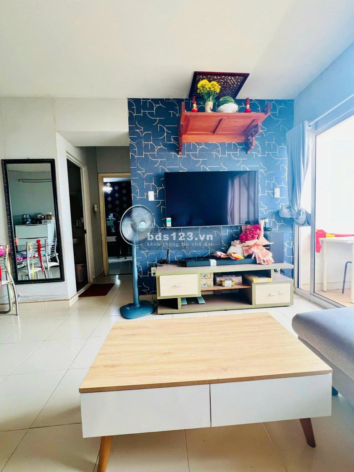 Chung cư Phan Xích Long, Phú Nhuận: 75m2 - 2p ngủ, 2wc, Đủ NT, 13tr/tháng