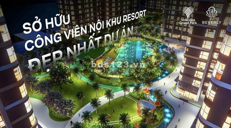 Chiết khấu 985tr từ 5,08 tỷ xuống còn 4,09 tỷ - CH 2PN2WC 80m2 tại The Beverly Vinhomes Grand Park