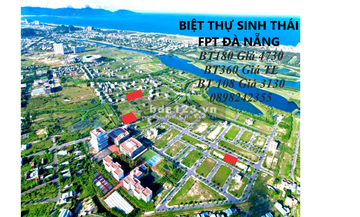 BÁN - ĐẤT NỀN BIỆT THỰ SINH THÁI FPT ĐÀ NẴNG
