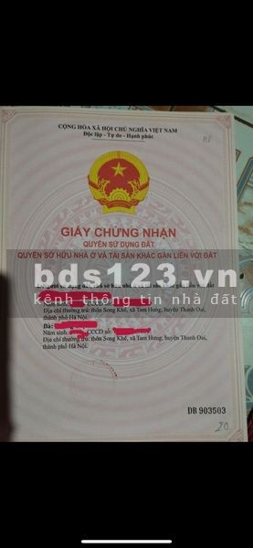 BÁN ĐẤT THANH OAI Diện tích 140.5m