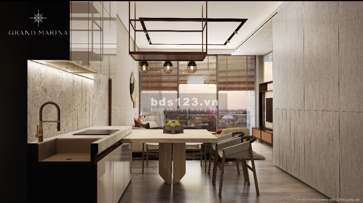Bán chung cư Grand Marina 2bed2bath đã có sổ hồng, hỗ trợ vay 100% căn hộ, chiết khấu 5%
