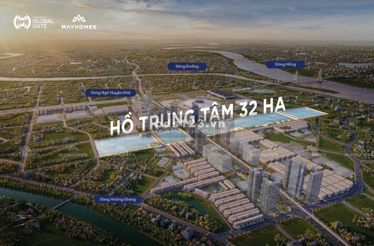 Bán gấp căn 160m mặt tiền 10m hướng Đn cạnh trường học Vinhoomes Cổ Loa giá 41 tỷ