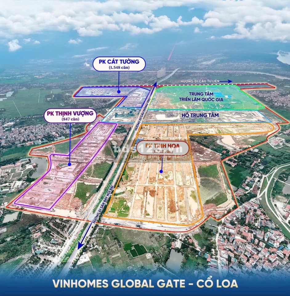 Bán BT Đơn Lập VIP 212m2 mặt hồ trung tâm Vinhomes Cổ Loa giá 12x tỷ