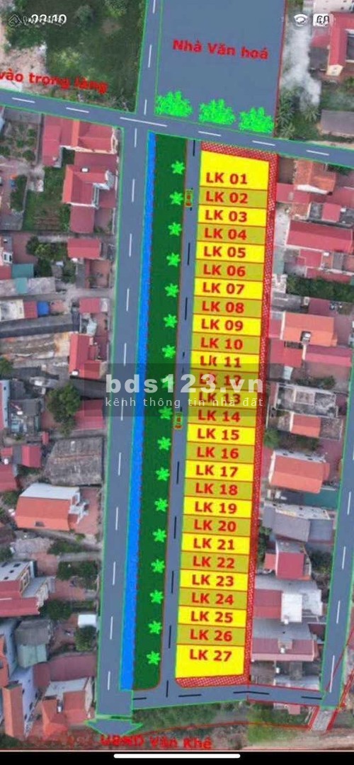 Bán 1 lô duy nhất đất đấu giá Văn Khê Mê Linh, Hà Nội giáp Vành Đai 4, cam kết bán đúng giá chủ thu