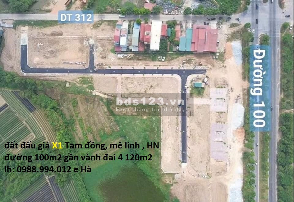 Đất đấu giá TAM ĐỒNG đường 100m, gần Vành Đai 4 đường 120m. Vị trí đắc địa, cam kết bán đúng giá CHỦ