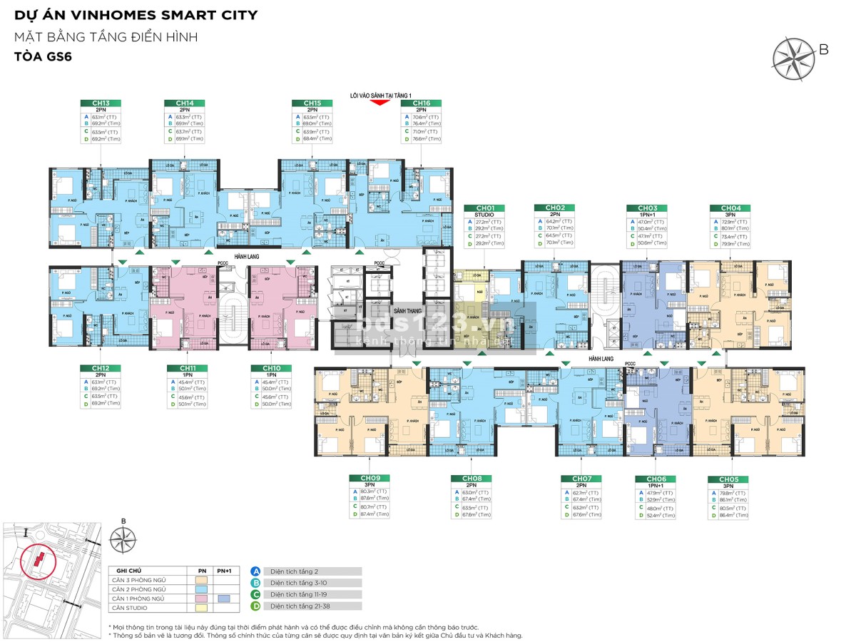 Gấp! bán GS6 60tr/m2 căn góc view thoáng 4.25 tỷ Vinhomes Smart City