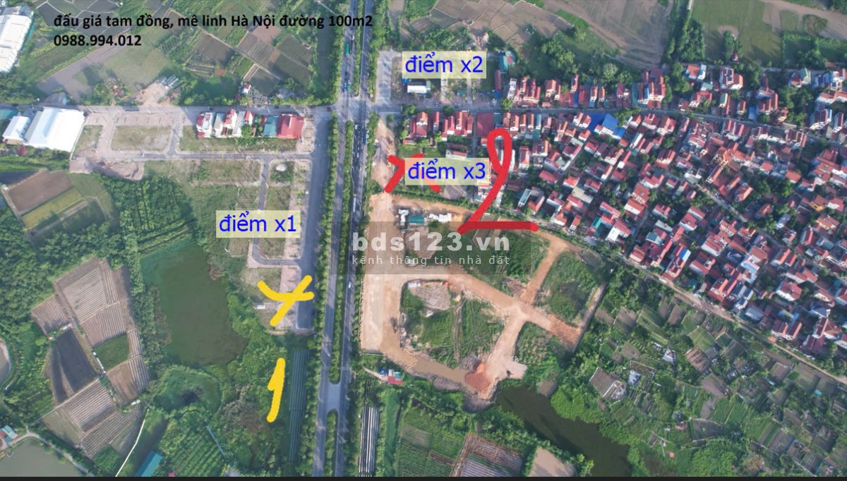 Đất đấu giá TAM ĐỒNG đường 100m, gần Vành Đai 4 đường 120m. Vị trí đắc địa, cam kết bán đúng giá CHỦ