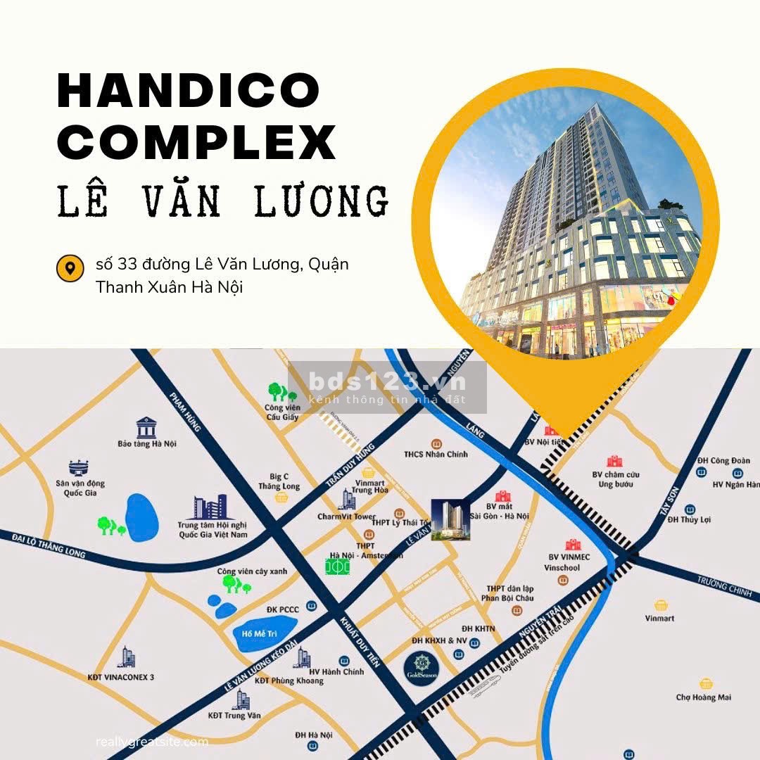 Handico Comlex 33 Lê Văn Lương chuẩn bị mở bán 228 căn hộ 2 và 3 bedroom