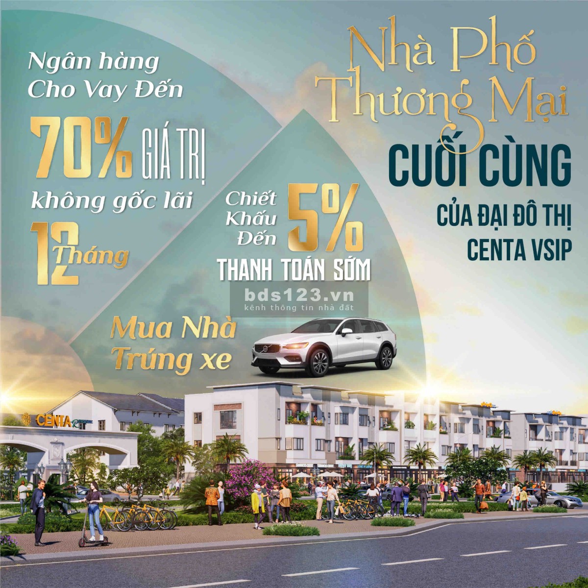Mở Bán!! Phân khu Shopvillas Lake View cuối cùng tại Centa Riverside VSIP giá gốc chủ đầu