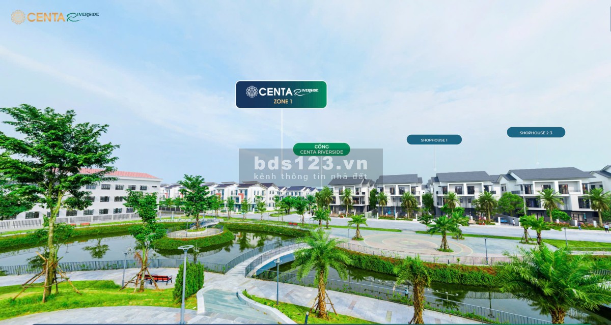 Mở Bán!! Phân khu Shopvillas Lake View cuối cùng tại Centa Riverside VSIP giá gốc chủ đầu