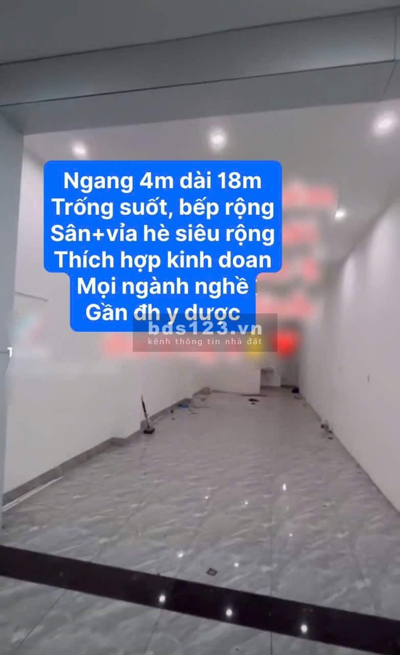 Cho thuê nhà mặt tiền đường Nguyễn Văn Cừ gần đh y dược