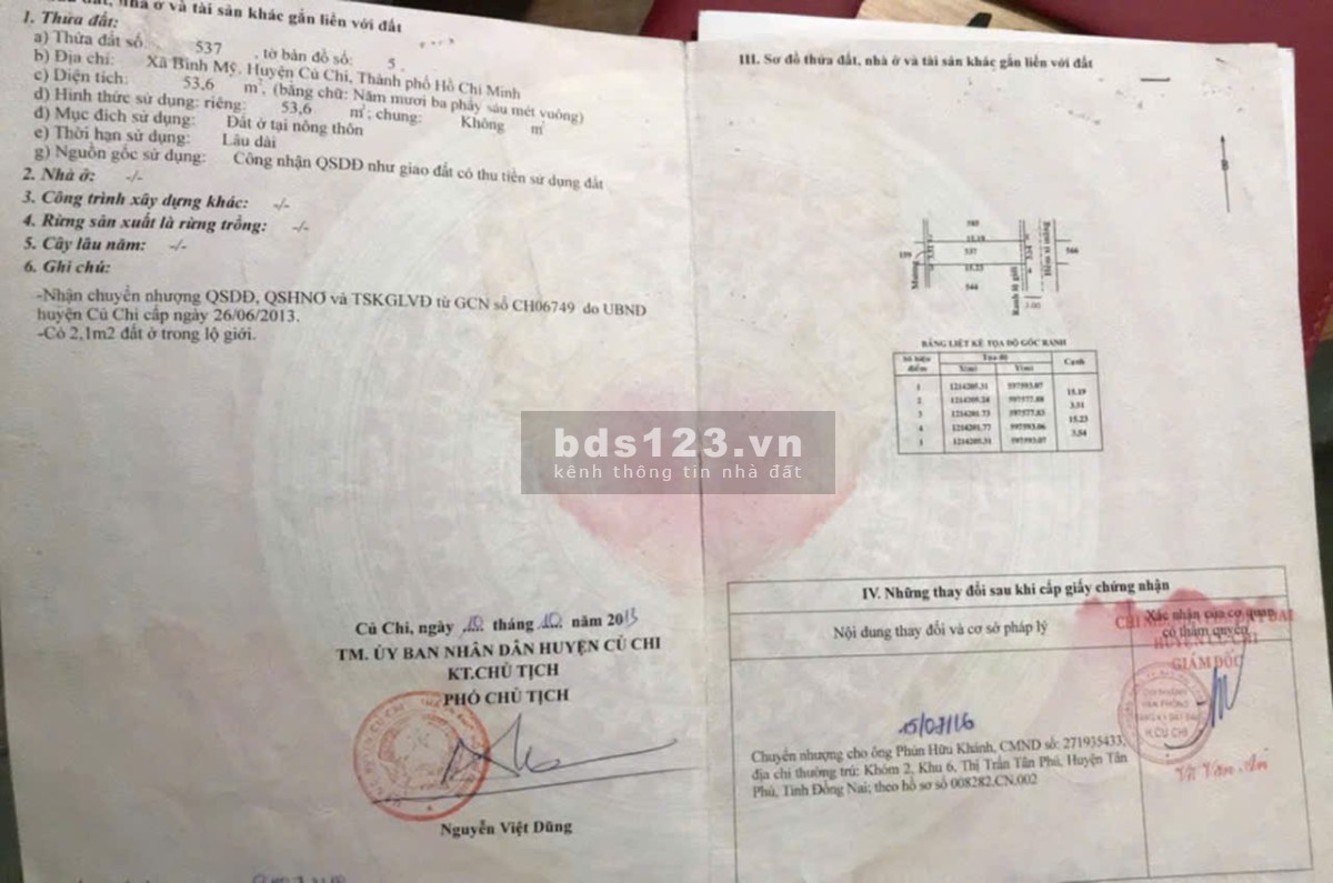 Bán nhà cấp 4 gần bờ kè cầu phú cường, Xã Bình Mỹ, Củ Chi
