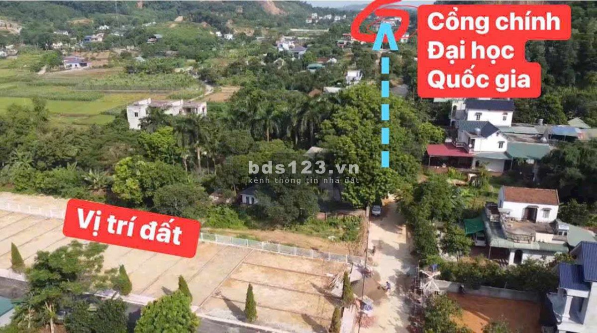 BÁN ĐẤT LÔ GÓC MẶT ĐƯỜNG TRỤC CHÍNH ĐỒNG CHẰM, GẦN ĐẠI LỘ THĂNG LONG, GẦN ĐH QUỐC GIA