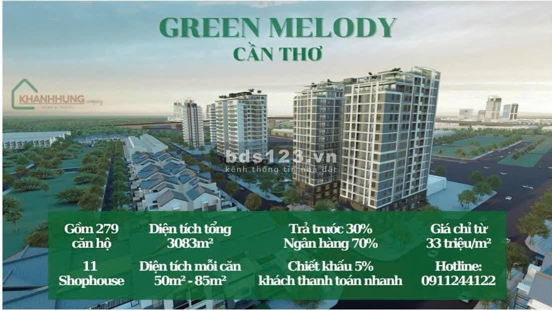 Căn hộ cao cấp Green melody đầy đủ nội thất