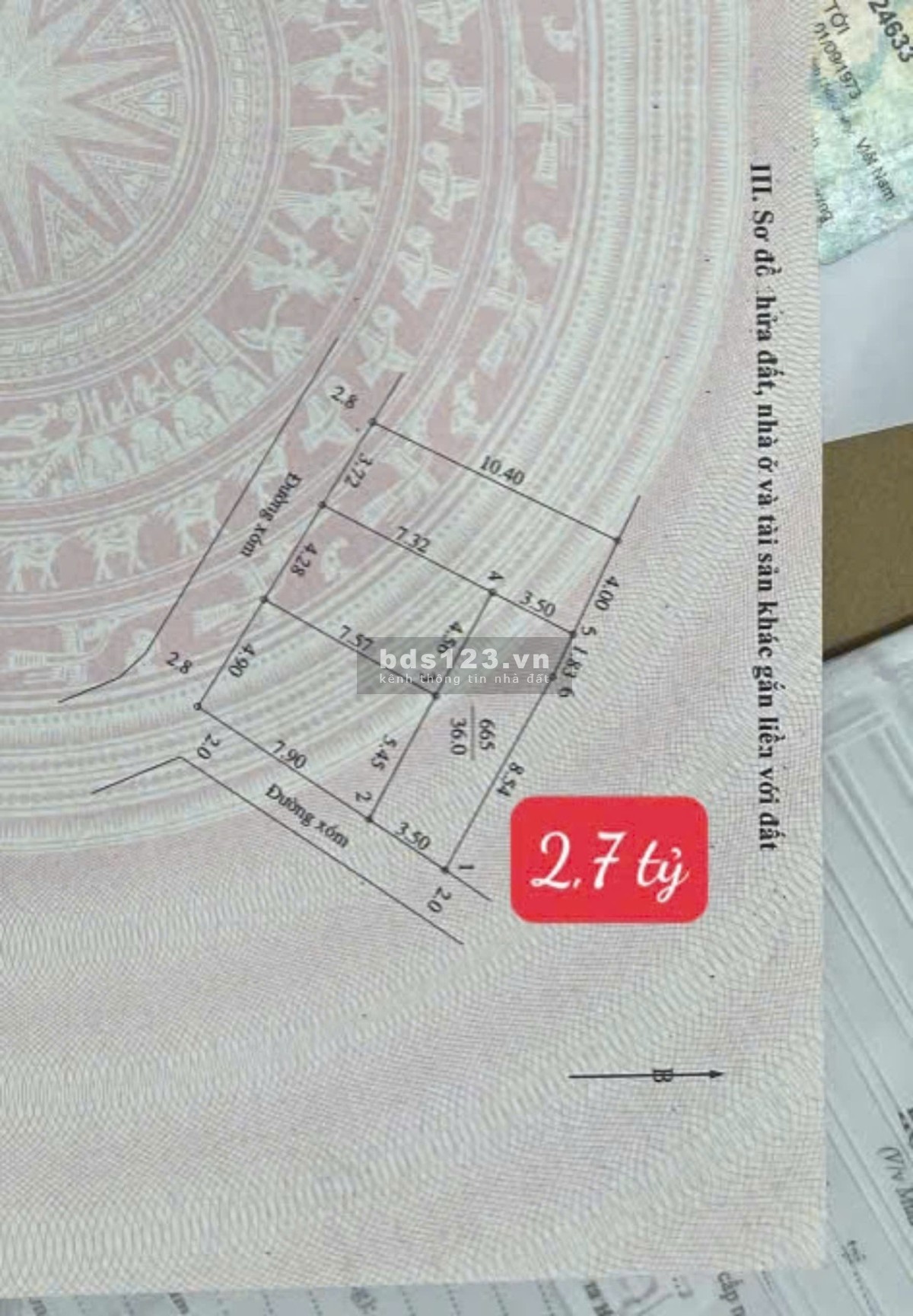 Bán nhà tại Phụng Châu (36m2*4T) ô tô đỗ cửa, đầy đủ tiện ích, cách trục chính 200m