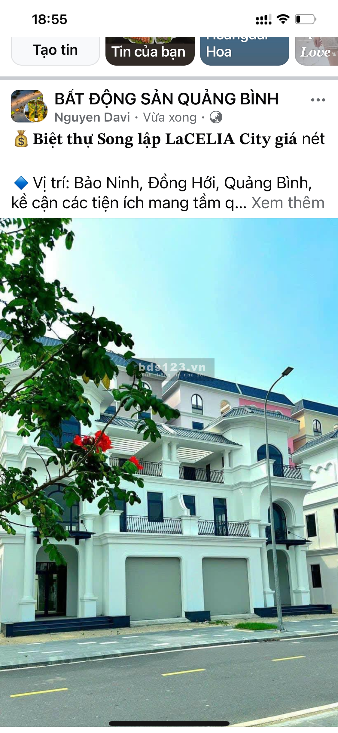 Căn biệt thự khu đô thị mêkông bảo ninh giá tốt