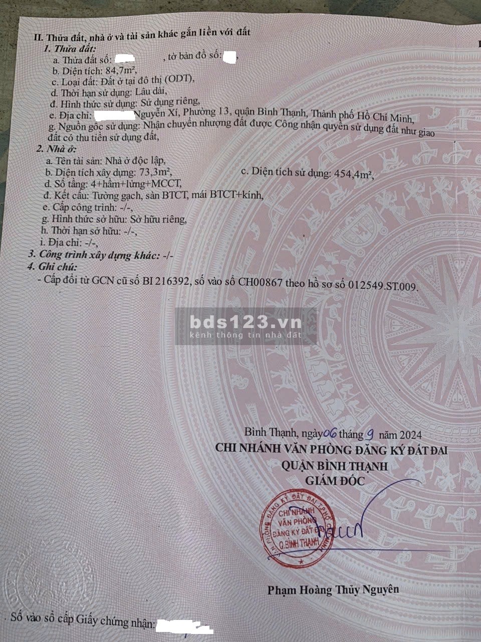 SIÊU PHẨM BÌNH THẠNH CHỈ CÓ 1 -0-2