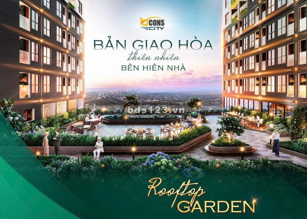 Bán căn hộ khu đô thị Bcons City tháp trung tâm thương mại